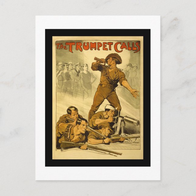 Patriotic Poster Bilder Vykort (Framsida)