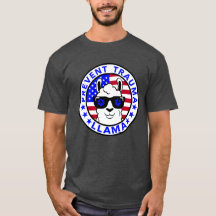 Patriotic Prevent Trauma Llama T-Shirt