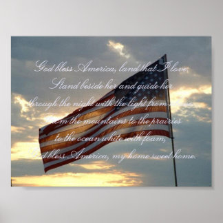 Patriotic Print Poster
