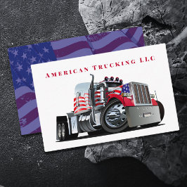 Patriotic Professionell Transport Trucking Company Visitkort