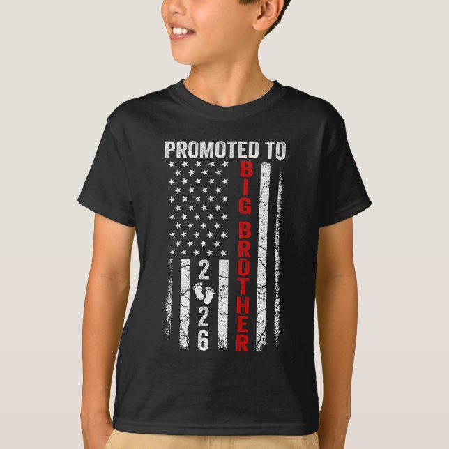 Patriotic Promoted To Big Brother 2026 First Time  T Shirt (Framsida)