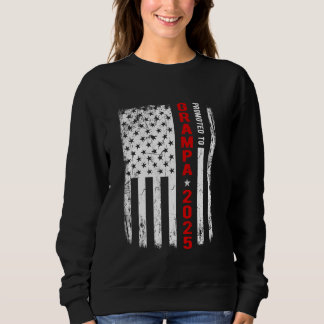 Patriotic Promoted to Grampa Est 2025 First Time N T Shirt