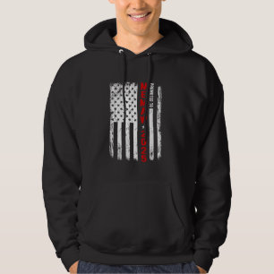 Patriotic Promoted to Memaw Est 2025 First Time Ne Hoodie