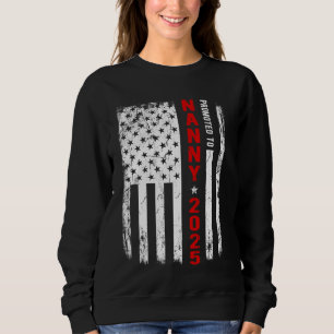 Patriotic Promoted to Nanny Est 2025 Första gången T Shirt