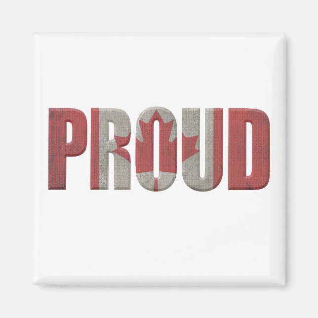 Patriotic Proud Canadian Magnet (Framsidan)