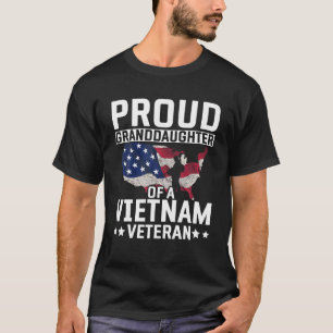 Patriotic Proud Granddotter US Flagga Vietnam Vete T Shirt