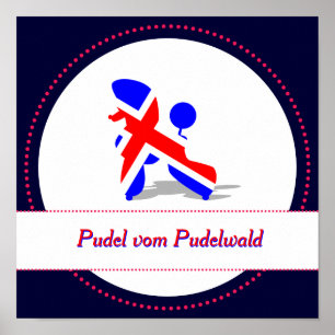 Patriotic Pudel Poster