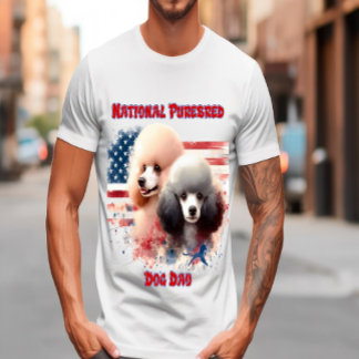 Patriotic Pudel Prance från Old glory T Shirt