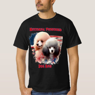 Patriotic Pudel Prance från Old glory T Shirt