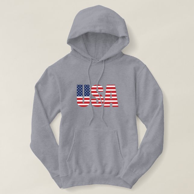 Patriotic Pullover Hoodie för kvinnor T Shirt (Design framsida)