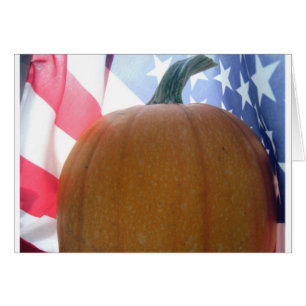 Patriotic Pumpkin Hälsningskort