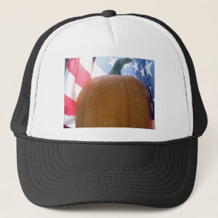 Patriotic Pumpkin Truckerkeps