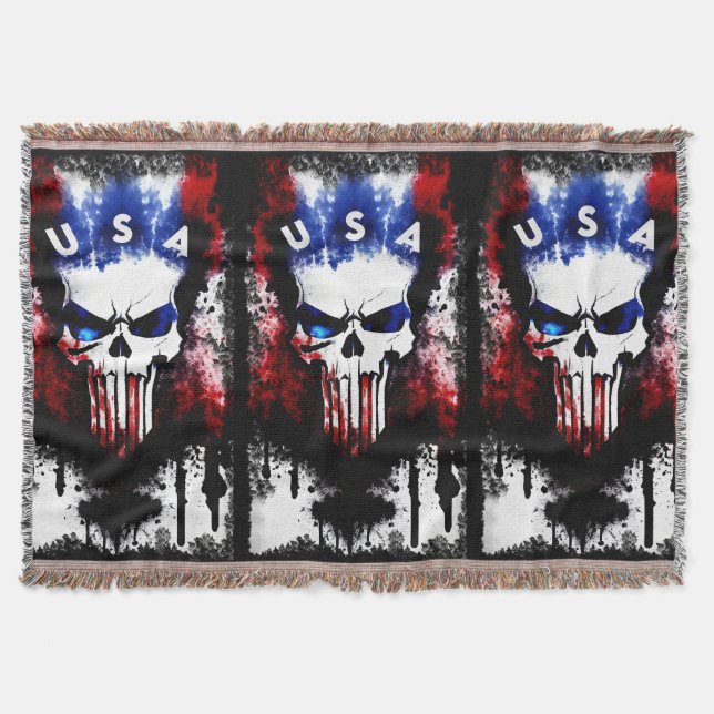 Patriotic Punisher (USA) Filt (Framsidan)