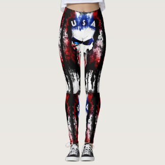 Patriotic Punisher (USA) Leggings