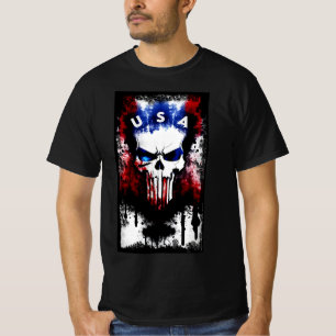 Patriotic Punisher (USA) T Shirt