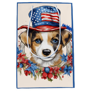 Patriotic Puppy 4:e juli USA Independence day
