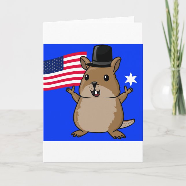 Patriotic Quokka Kort (Framsida)