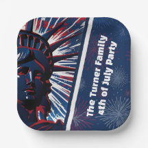 Patriotic Red Blue Frihetsgudinnan 4 juli