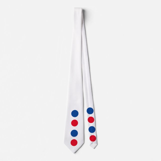 Patriotic Red Blue White Flagga Färg Dots Gift Slips (Framsida)