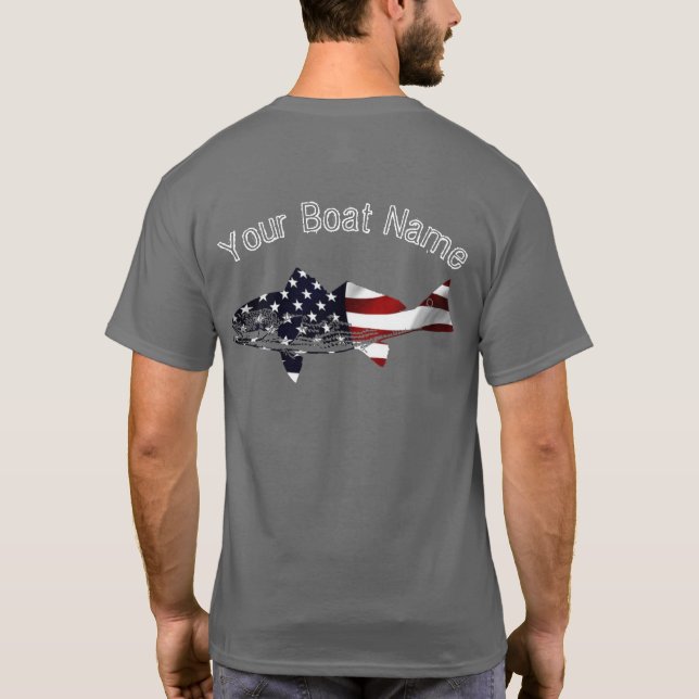 Patriotic Red Drum Tee Shirt (Baksida)