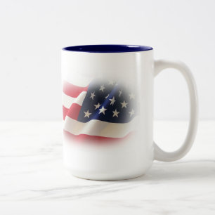 Patriotic Red, White and Blue America Mugg