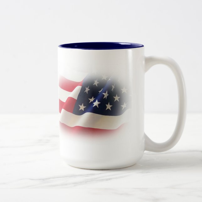 Patriotic Red, White and Blue America Mugg (Höger)