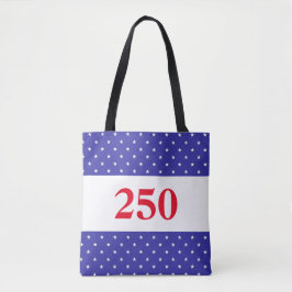 Patriotic Red White & Blue 250 Button Tygkasse