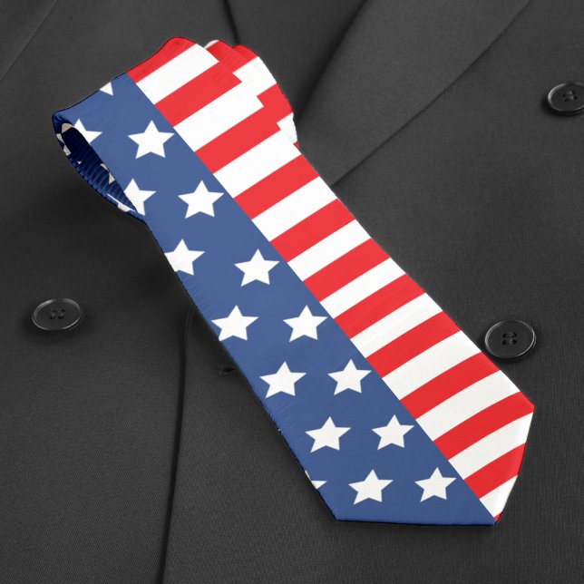 Patriotic Red White & Blue USA American Flagga Slips (USA American flag tie)