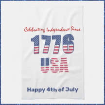 Patriotic Red White och Blue 4 juli