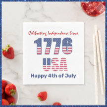 Patriotic Red White och Blue 4 juli