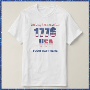 Patriotic Red White och Blue 4 juli T Shirt