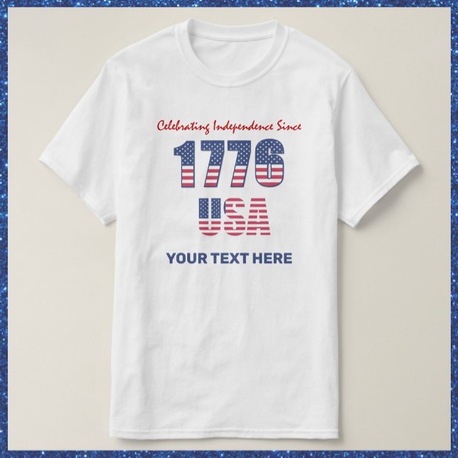 Patriotic Red White och Blue 4 juli T Shirt (Skapare uppladdad)
