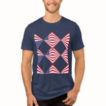 Patriotic Red white och Blue Flagga T SHIRT
