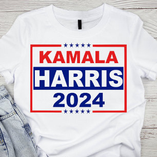 Patriotic Red, White och Blue Kamala Harris 2024 T Shirt