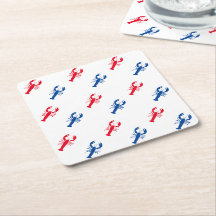 Patriotic Red white och blue lobster mönster