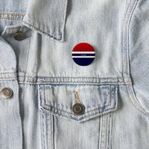 Patriotic Red White och Blue med StarsWomen's F Knapp
