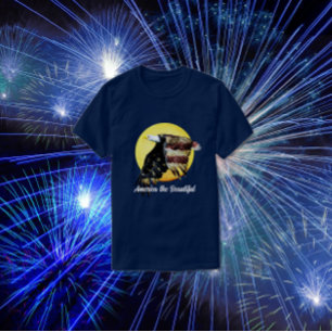 Patriotic Red, White och Blue Örn T Shirt