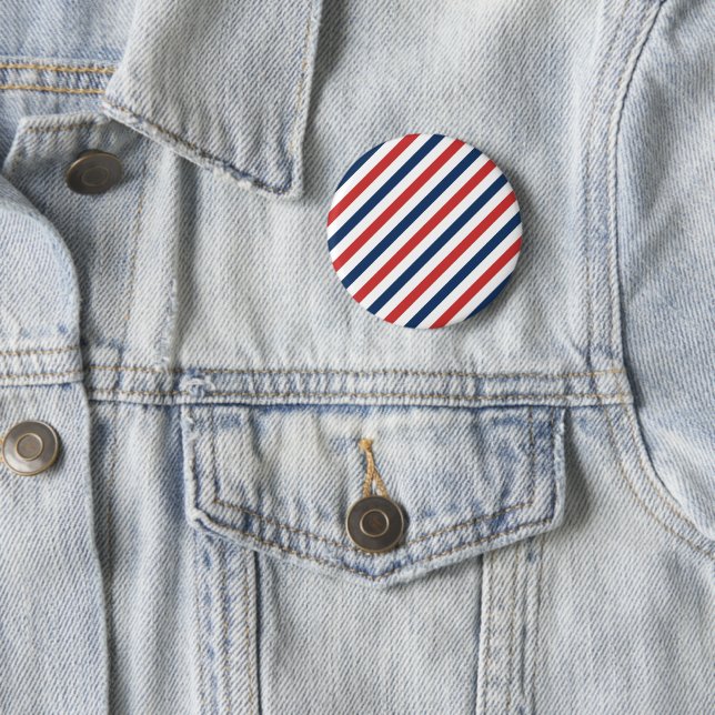 Patriotic Red White och Blue Rand Knapp (In Situ)