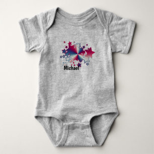Patriotic Red White och Blue Stars America T Shirt