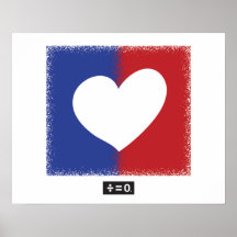 Patriotic Red White och Blue Unity Heart