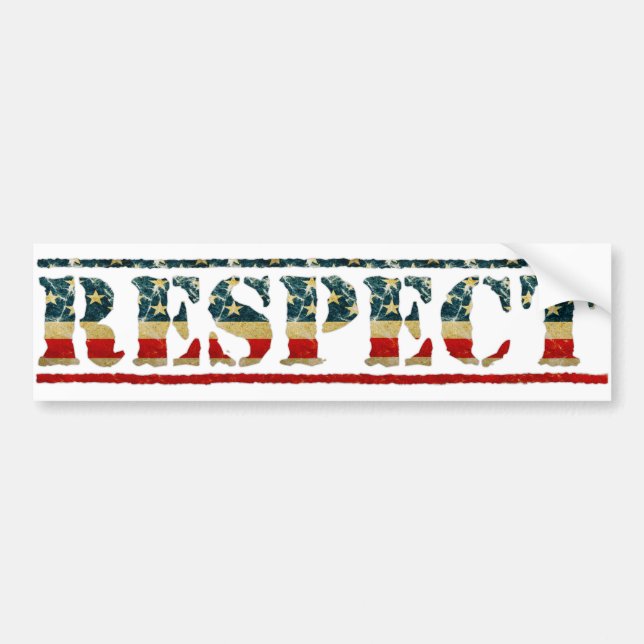 Patriotic RESPECT Bildekal (Framsidan)