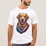 Patriotic Retriever Pride Vintage Dog Shirt 4 T<br><div class="desc">Patriotic Retriever Pride Vintage Dog Shirt 4</div>
