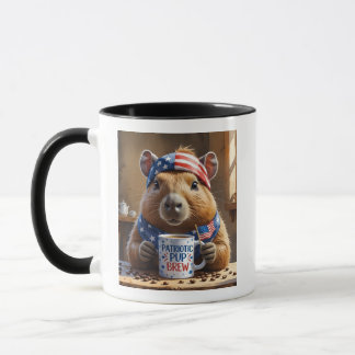 Patriotic Rodent Mugg - Funny "Merica Brew Capybar