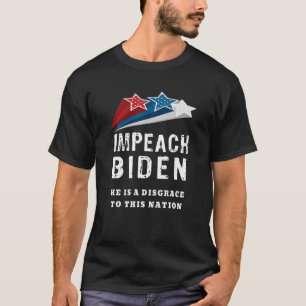 Patriotic Roligt Impeach Joe Biden Stars Democrati T Shirt
