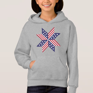 Patriotic Rött vitt blått Native Stars Rand T Shirt