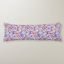 Patriotic Rött vitt blått Sprinkles Kroppskudde