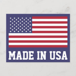 Patriotic Rött vitt blått Stars och stripes Flagga Helg Vykort