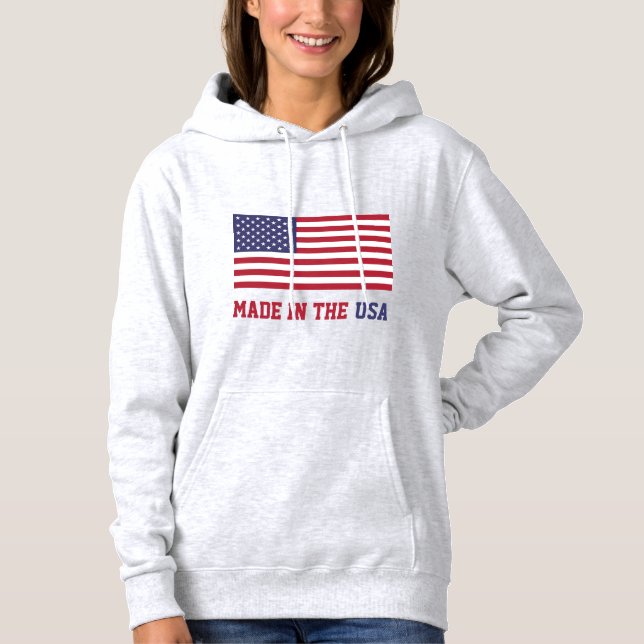 Patriotic Rött vitt blått Stars och stripes Flagga T Shirt (Framsida)
