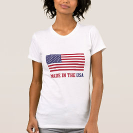 Patriotic Rött vitt blått Stars och stripes Flagga T Shirt