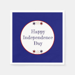 Patriotic Rött vitt blått Stars Pappersservett